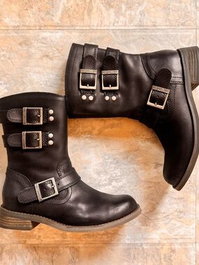 Harley-Davidson Women's Dorilee Black Engineer Motorcycle Boots